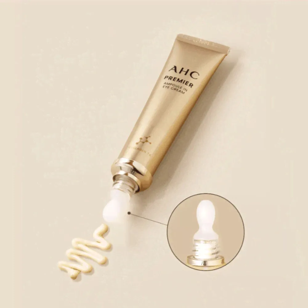 AHC PREMIER AMPOULE IN EYE CREAM 40 ml Антивозрастной крем для век с коллагеном-0